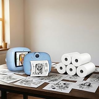 VikriDA Non-Sticky Thermal Paper Roll 2.5 Inch (58mm) White for Mini Thermal Printers, Kids Camera &amp; Billing – Set of 5Pcs