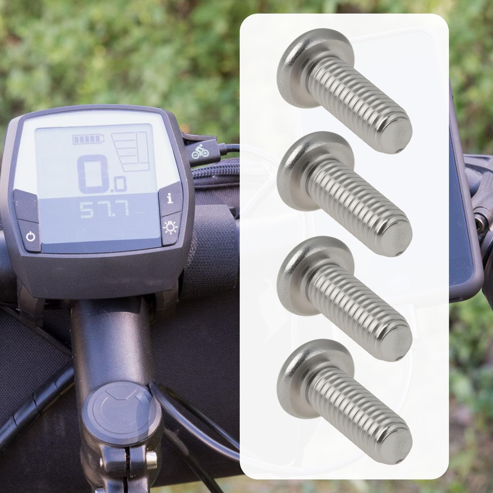 OTOTEC 10 Stück E-Bike Displayhalter Diebstahlsicherung Schrauben M3x8mm Edelstahl Kompatibel mit Bosch Intuvia + Nyon BUI275