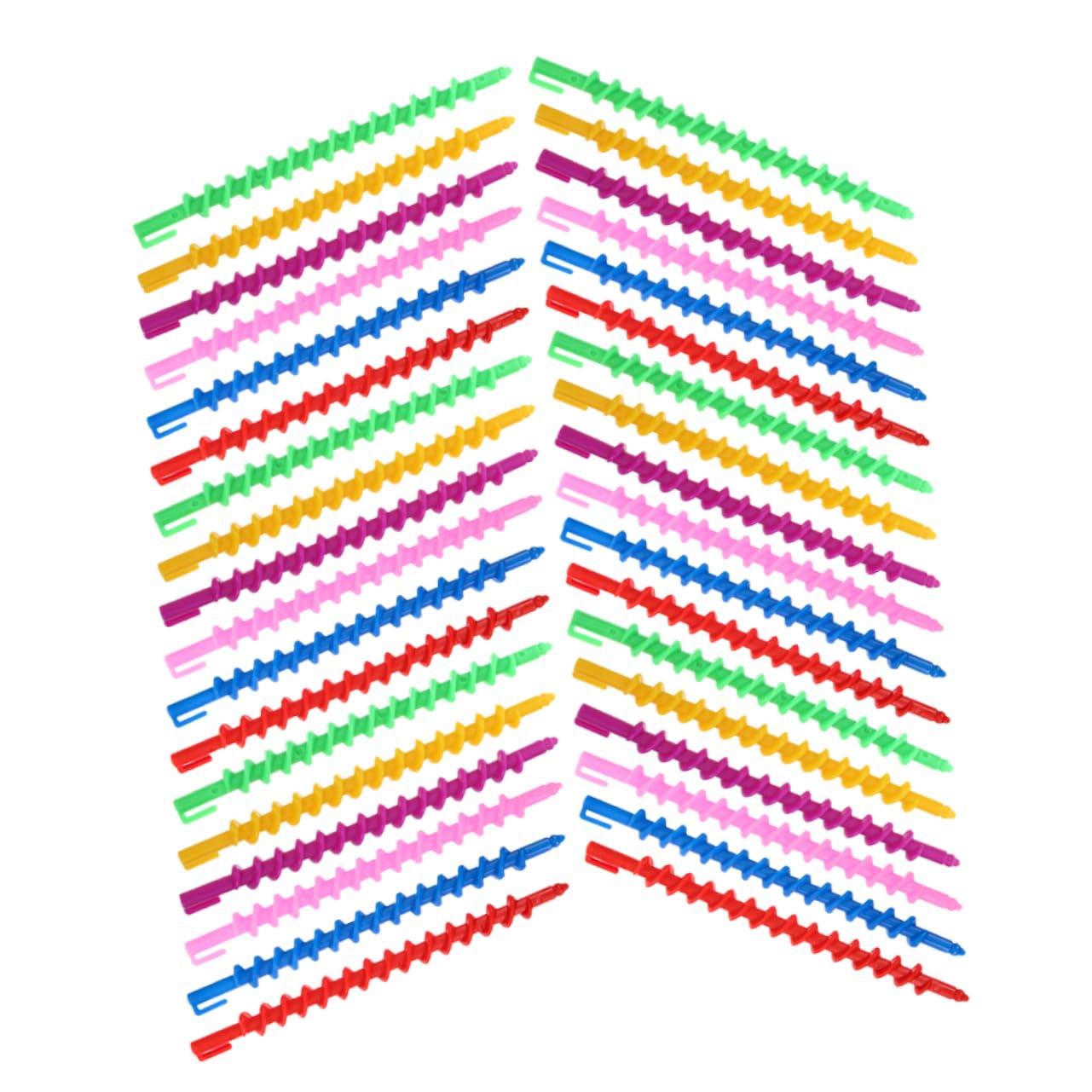 Didiseaon Spiral Perm Bar 40pcs Hair Roller Perm Rods Hot Curlers Rollers for Short Hair for Women