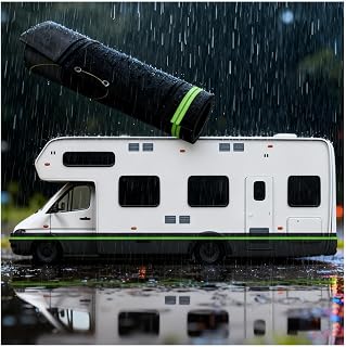 111/112ft/118/124ft Rv Skirting for Winter Camper Insulated Skirt, Mobile Convenient Storage Wheel Covers, Durable Anti-Rip Travel Trailer Cover(95cm/37.5in,111ft)