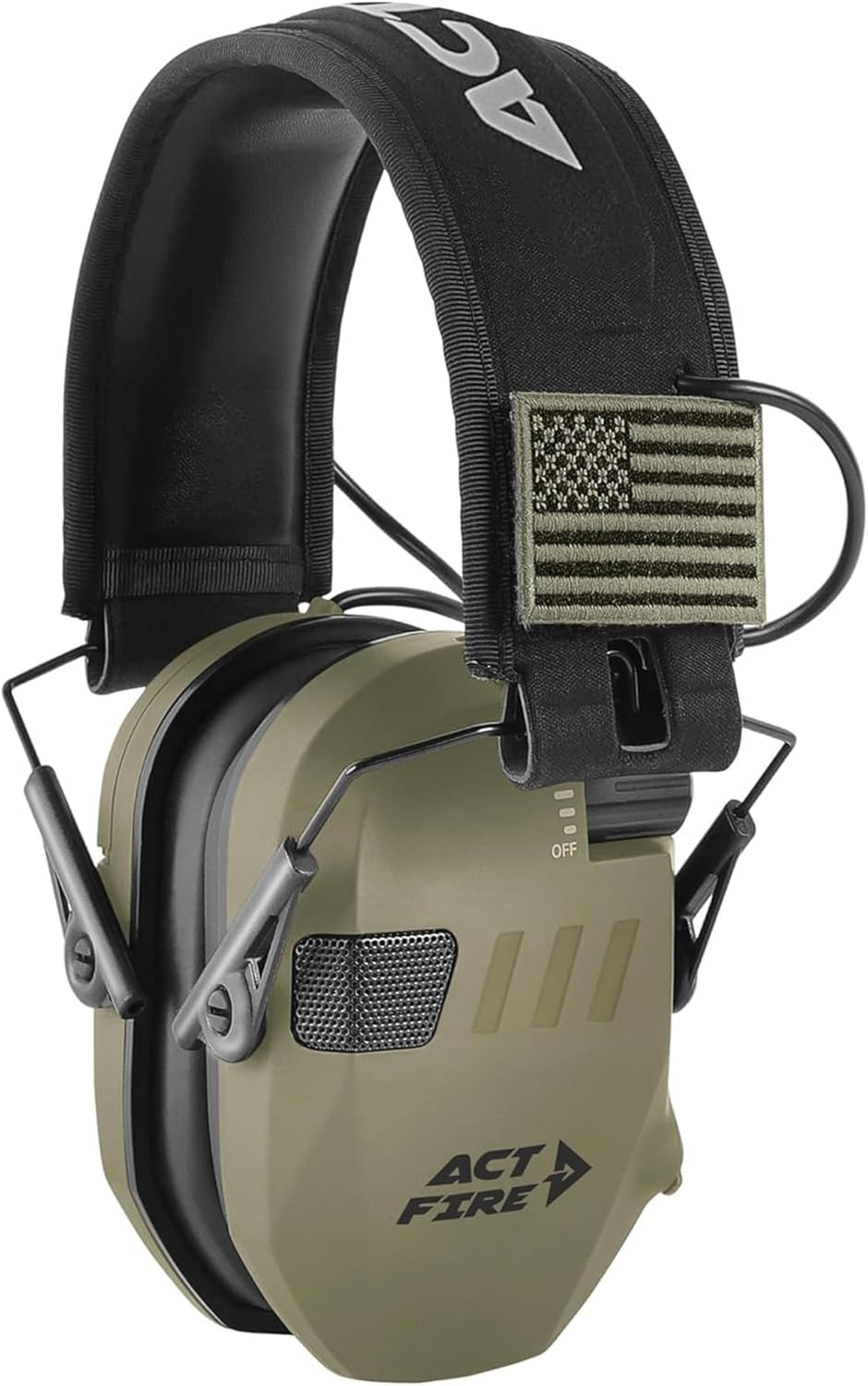 Shooting Ear Protection for Gun Range, Active Noise Reduction NRR 23dB, Shooting Ear Muffs Hearing Protection