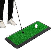 Vista 10 de SAPLIZE Alfombrilla de golpe de golf plegable y resistente con respaldo de EVA de 10 mm para swing y astillado en interiores y exteriores