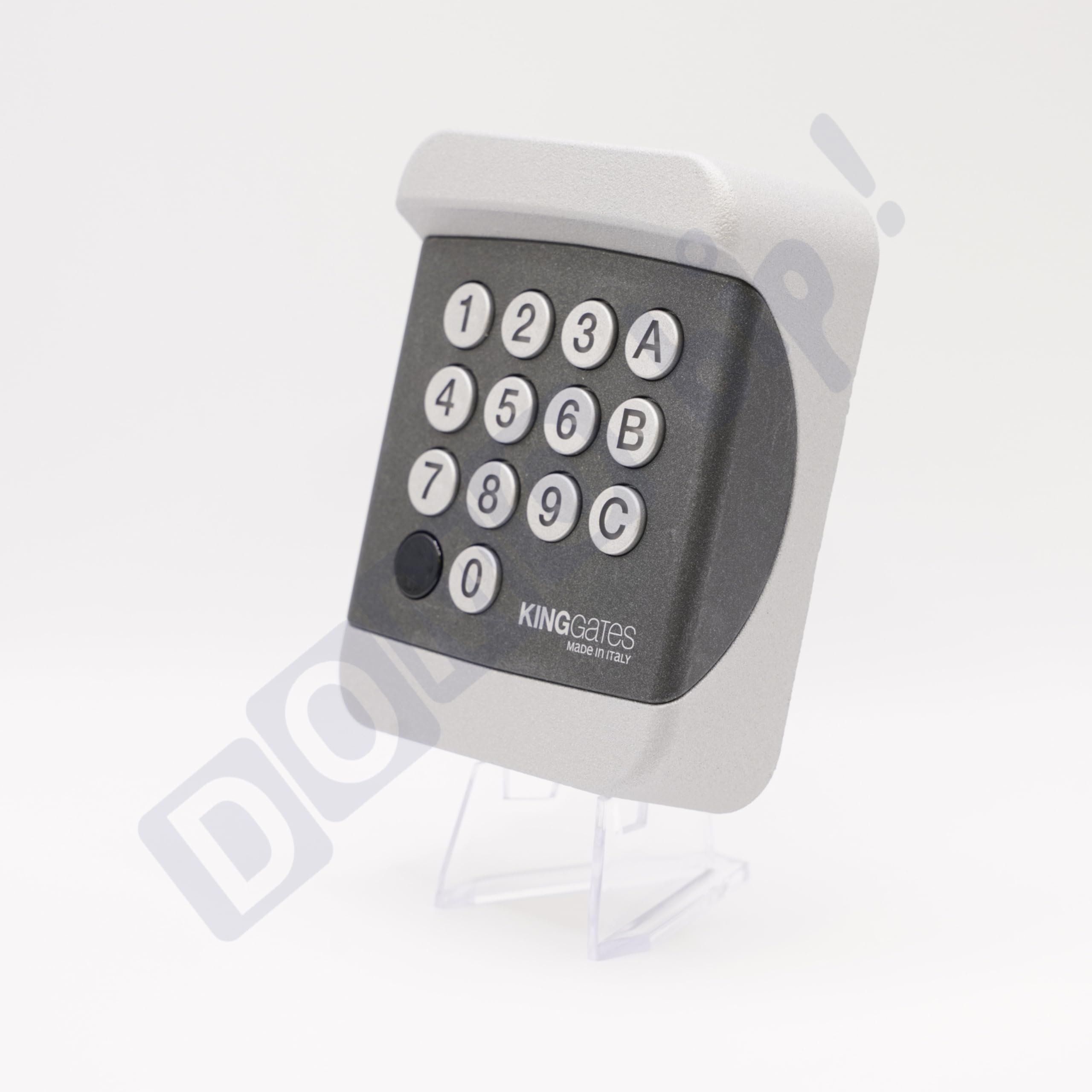 King Gates DIGY PAD - Clavier à code 433,92MHz sans fil pour portail et porte de garage - Résistant aux intempéries - Installation murale - Pile incluse + 1 Goodies DOMOBIP