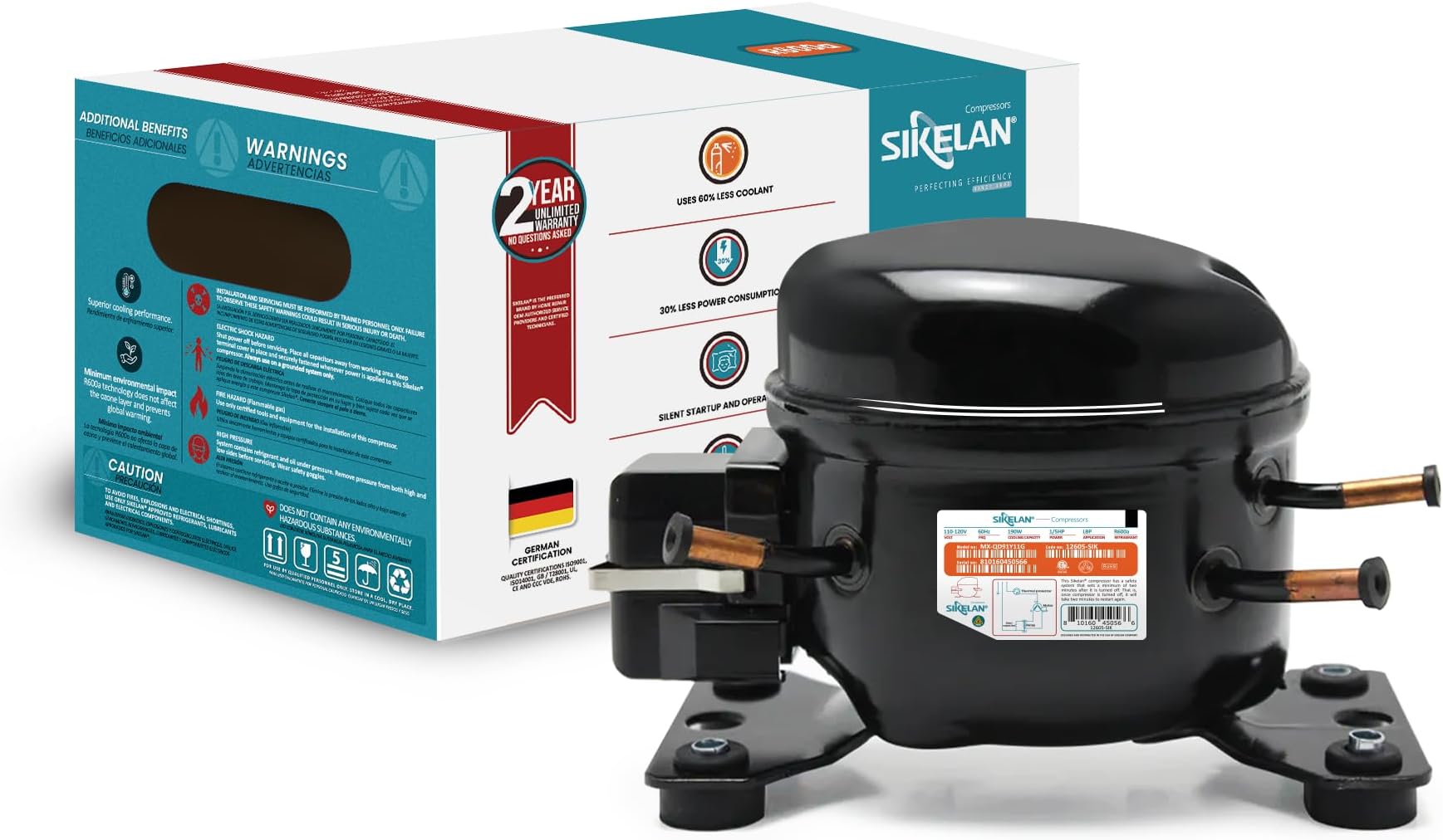 Refrigerator Compressor Kit 1/5HP - R600A