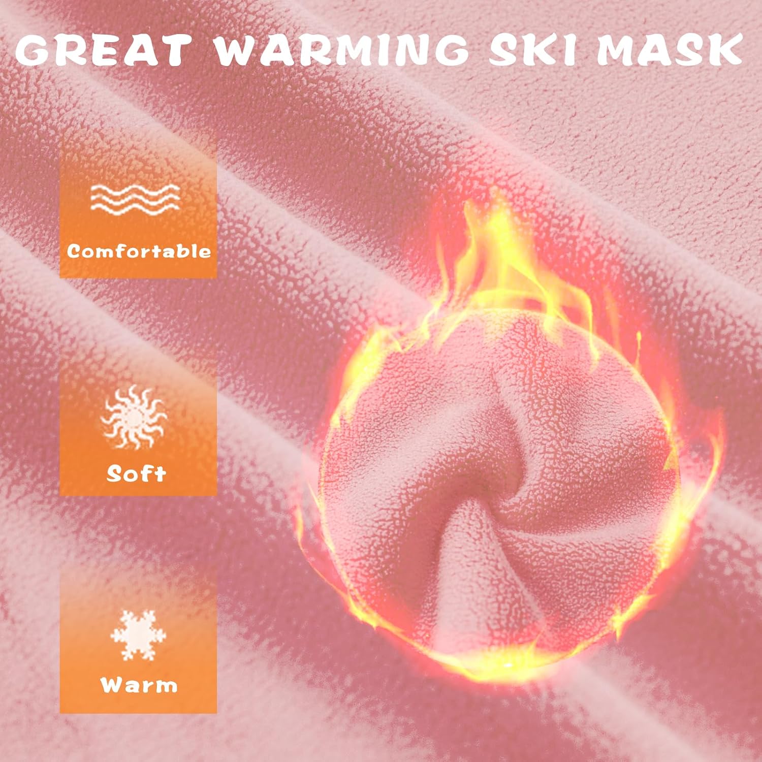 Kids Balaclava Windproof Ski Mask Hood Face Mask Neck Warmer for Cold Weather, Winter Hat for Boys Girls - Image 3