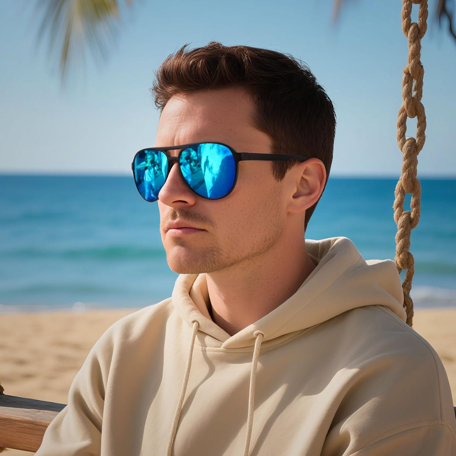 STORYCOAST Polarized Aviator Sunglasses for Men Women Classic Retro Aviators Sports Driving Running Sun Glasses - Image 2