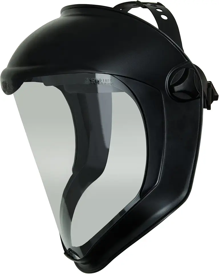 Uvex Bionic Protetor facial com viseira de policarbonato transparente e revestimento antiembaçamento/rígido (S8510)