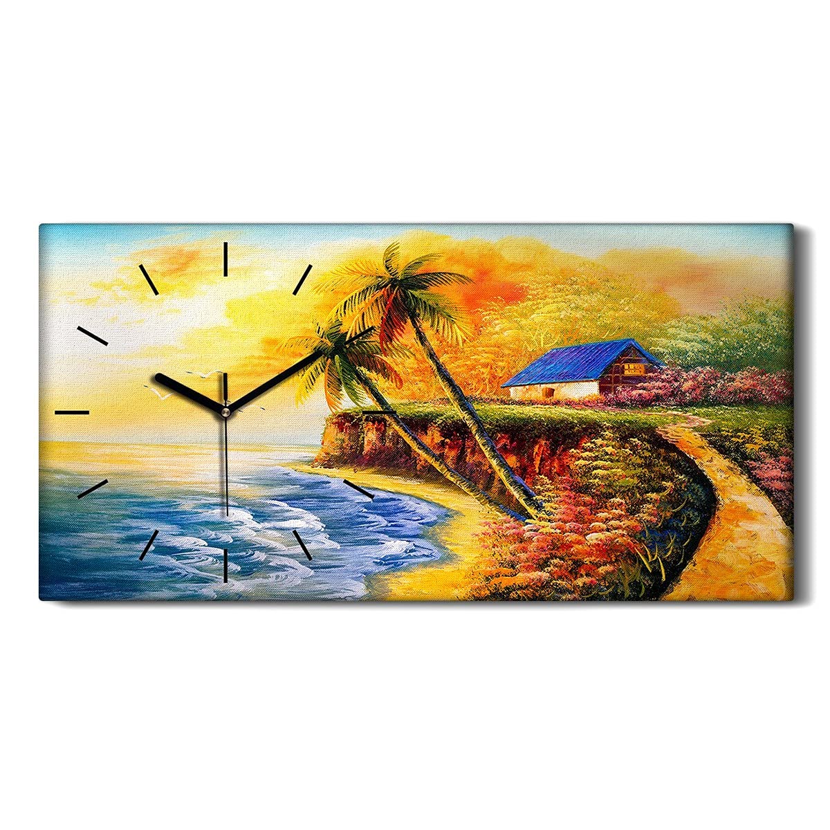 Horloge sur toile silencieuse pour chambre : fin du tic-tac avec ce tableau de mer