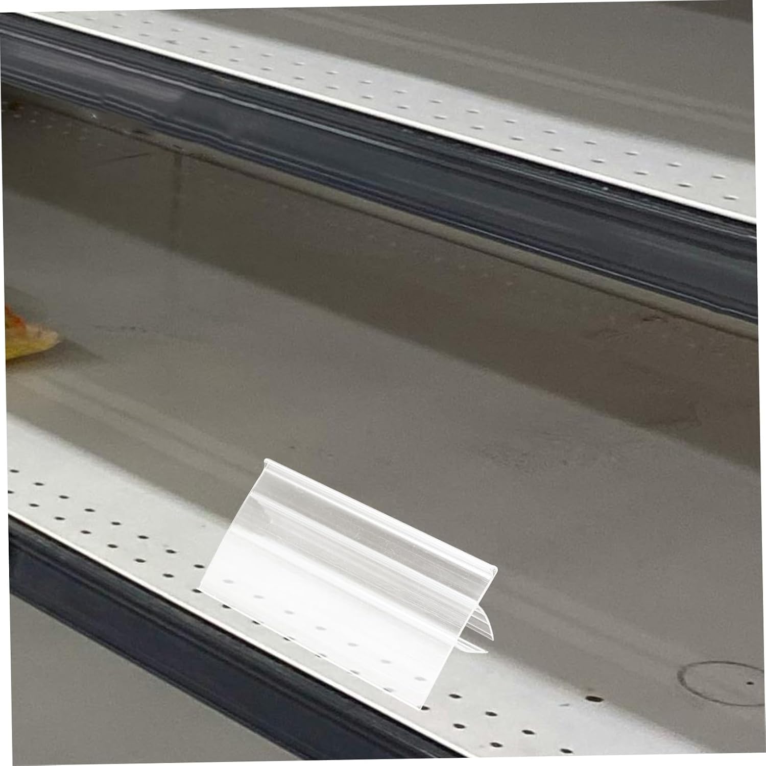 Amosfun 50PCS Shelf Label Holders Versatile Price Tag Clips for Wire Shelving Retail Display Compatible Storage Systems