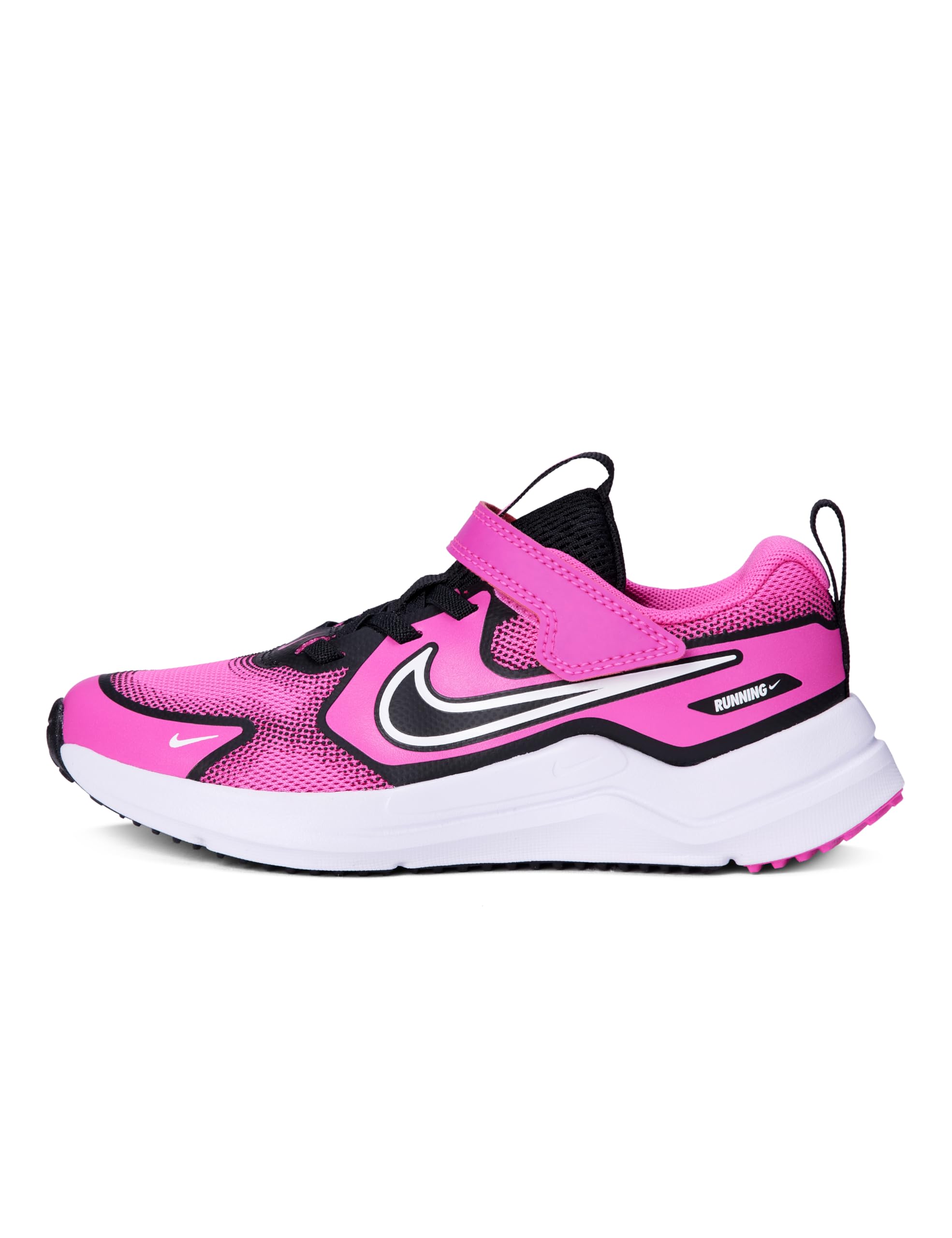 NIKE Mystic Fly Sneaker, Laser Fuchsia White Black, 1.5 UK Child