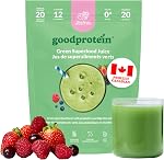 Good Protein Greens Superfood Powder Juice - 100% Natural Digestive Enzyme Greens Powder | Vegan Non-GMO Gluten Free Vitamins Green Powder - Organic Alfalfa Wheat Barley Grass Spirulina Powder | 225g Tropical Fruit