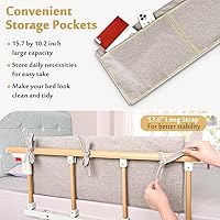 Vista 3 de Mybow Bed Rail Cushion, Hospital Bedside Rail Pads, Medical Foam Padding Bed Fall Protector Rail Covers for Elderly Adults Safety Bed Railing Padded