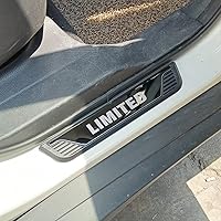 Vista 4 de Kit de protector de umbral de puerta inoxidable para Subaru Crosstrek Impreza WRX Limited 2023 (texto limitado negro)