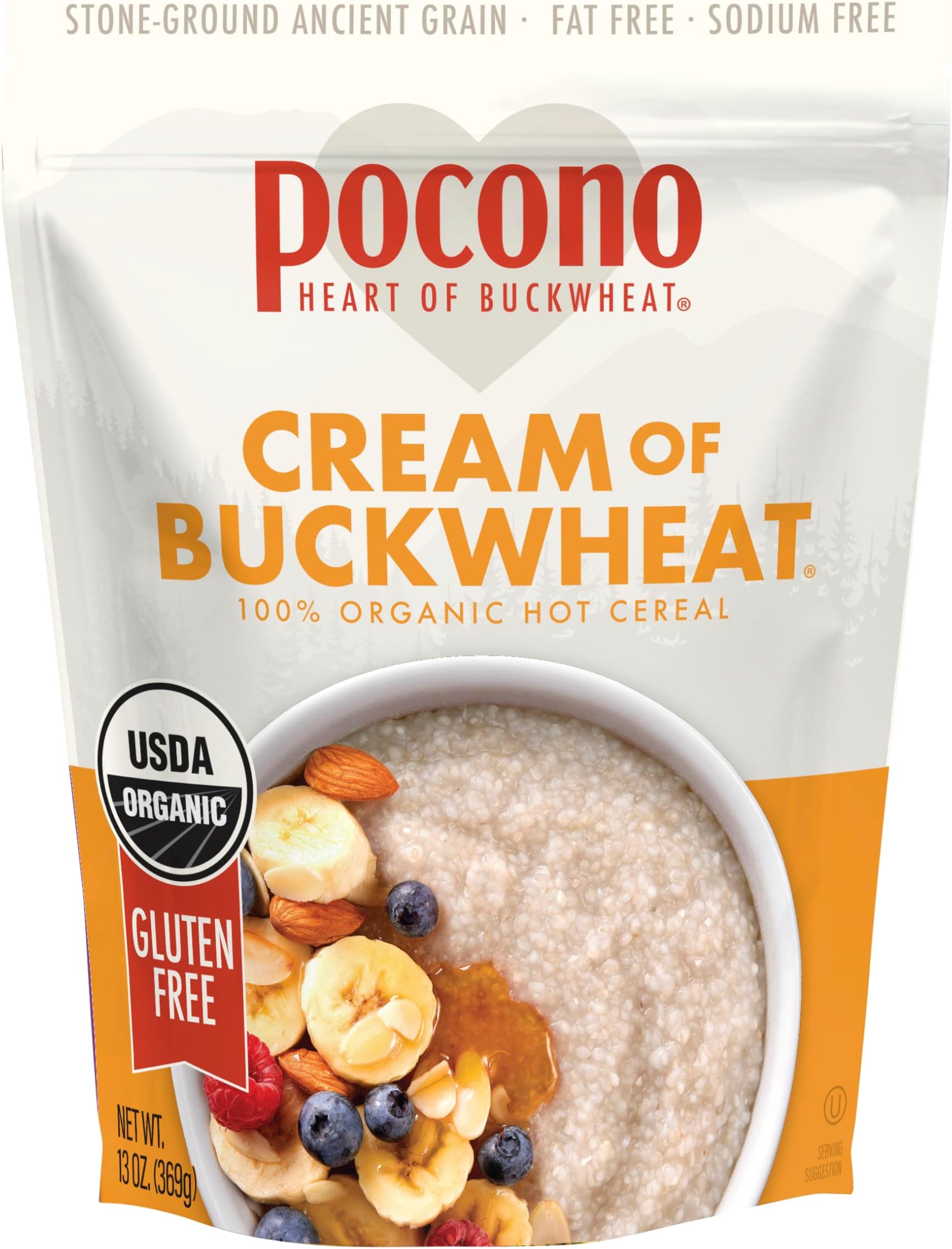 Pocono Organic Cream of Buckwheat Cereal (3x13 oz.)