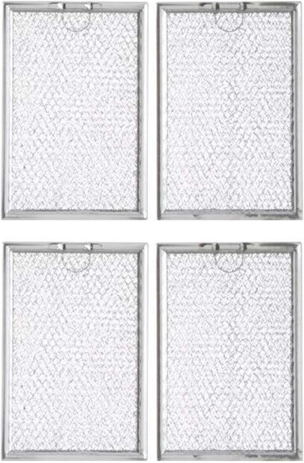 Filter Everything Replacement Whirlpool 4358853 Compatible Replacement Aluminum Filters - 5 x 7-5/8 x 3/32" (6-Pack)