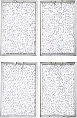 Filter Everything GE WB6X10359 - Filtros de repuesto de aluminio compatibles con GE WB6X10359, 5 x 7-58 x 332 pulgadas (paquete de 4)