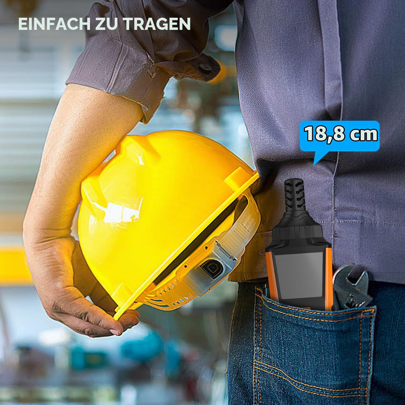 MESTEK Thermo-Hygrometer, 4-in-1 Hygrometer Thermometer Innen/Außen, Messung Temperatur Luftfeuchtigkeit, Taupunkttemp und Feuchtkugeltempr, Tragbares für Haus Garten und Camping Outdoor Abenteuer