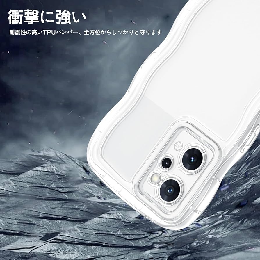 Amazon.co.jp: BENTOBEN OPPO Reno 9A /7A ケース クリア 波型