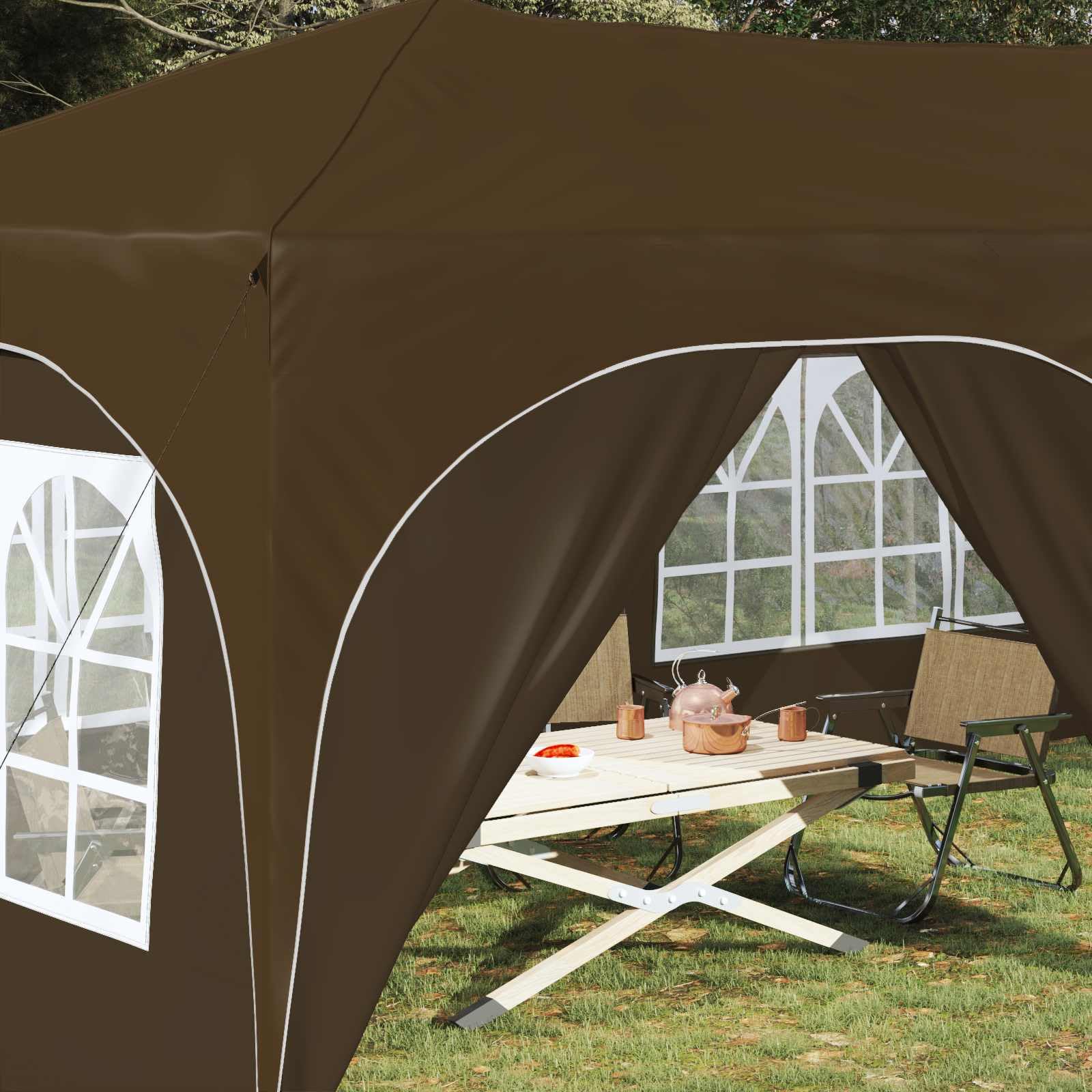 Składany namiot imprezowy 575 x 288 x 245 cm niebieski Oxford