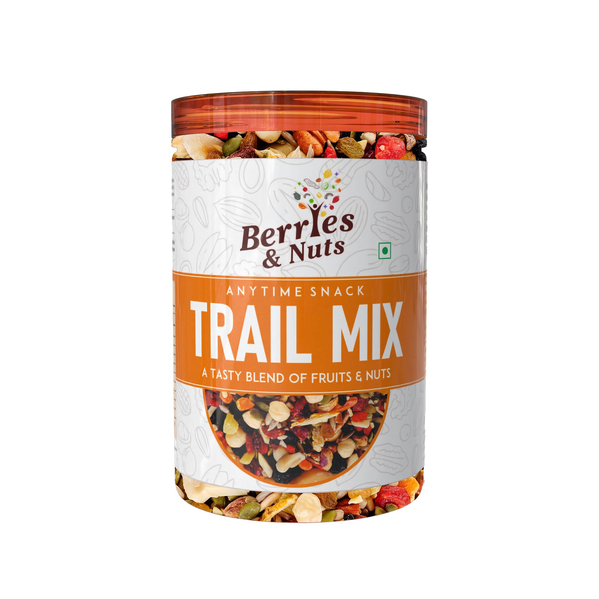 Berries And Nuts Super Trail Mix | Mixed Berries, Nuts and Seeds | 20+ Varities of Assorted Dry Fruit Mix with Berries, Nuts, Seeds & Fruits as Immunity Booster | 1 Bottle of 200 Grams