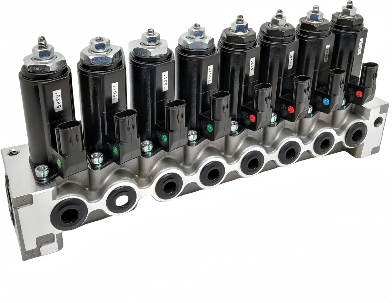 Solenoid Valve Assembly YN35V00047F1 YN35V00047F2 87338533 Compatible with Kobelco Excavator SK210DLC-8 SK215SRLC SK235SR-2 SK235SR-1E SK485-8 SK210-8 ED195-8 KWE5K-31