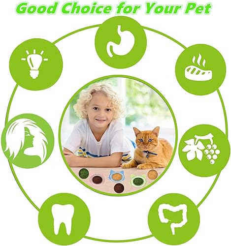 Miniatura 4 de GREMBEB 4 juguetes de hierba gatera para gatos, juguetes para gatos, 4 sabores, bola de vid plateada en la pared, golosinas masticables para limpiar