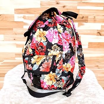 Amazon.co.jp: レスポートサック 大容量 花柄 リュック 水彩画 総柄