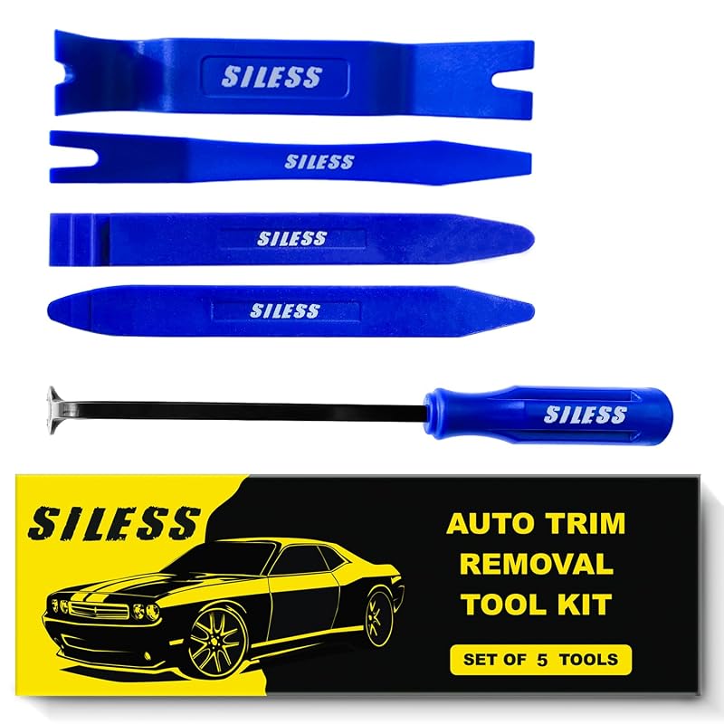 Kit de ferramentas para remoção de acabamento automotivo Siless ST5 em nylon, 5 peças
