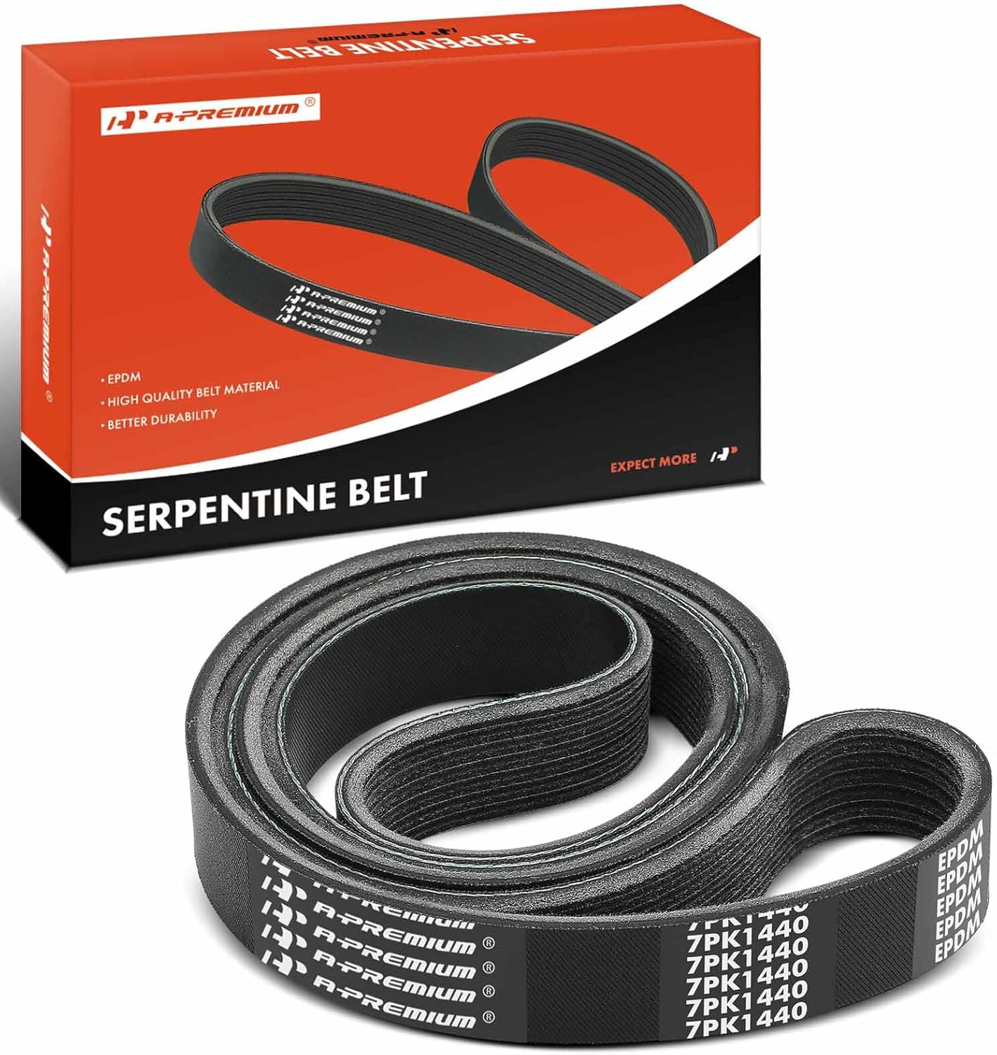 A-Premium 56.69 Inch Engine Serpentine Drive Belt Compatible with Honda CR-V CRV 2017-2019, Accord 2013-2017 & Acura TLX 2015-2020 & BMW Z8 2000-2003