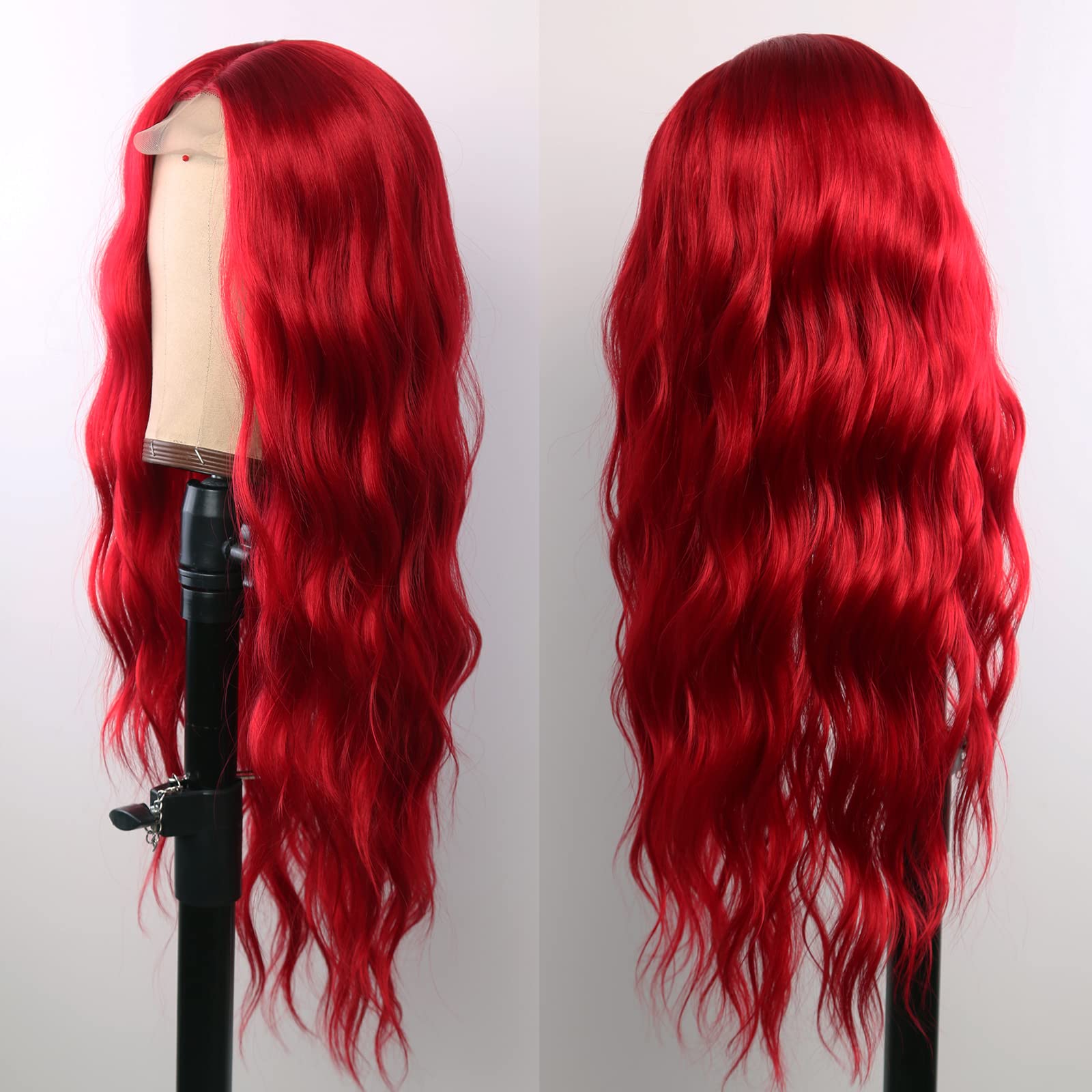 Red Curly Wave LaceFront Wig 24-26 inches!! 2e917666-2e2f-4589-8204-  main image 4