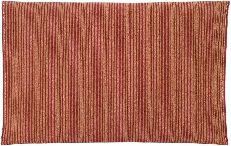 JNB Striped Cork Envelope Casual Clutch