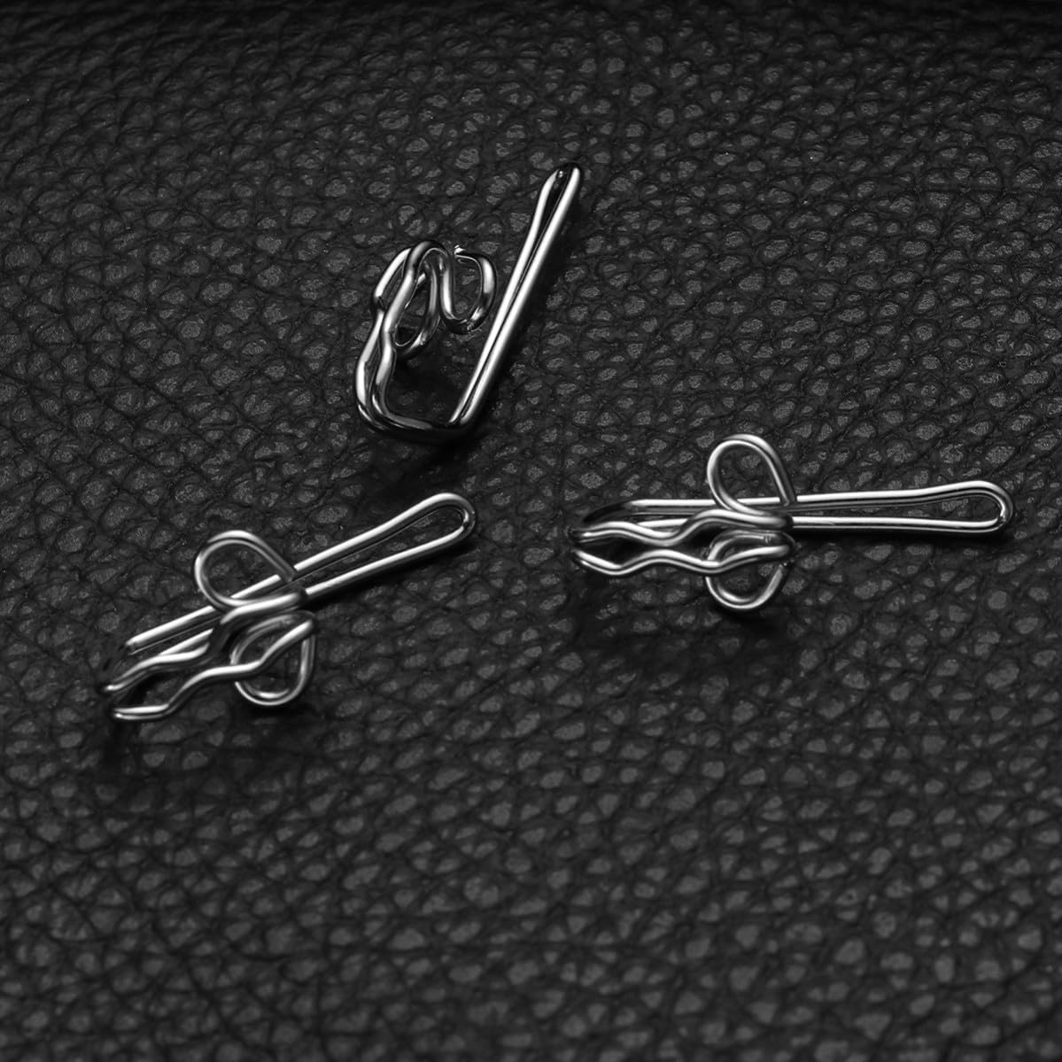 Silver Decorative Curtain Hook Iron Wire 12x28mm 80 Pcs for Bedroom