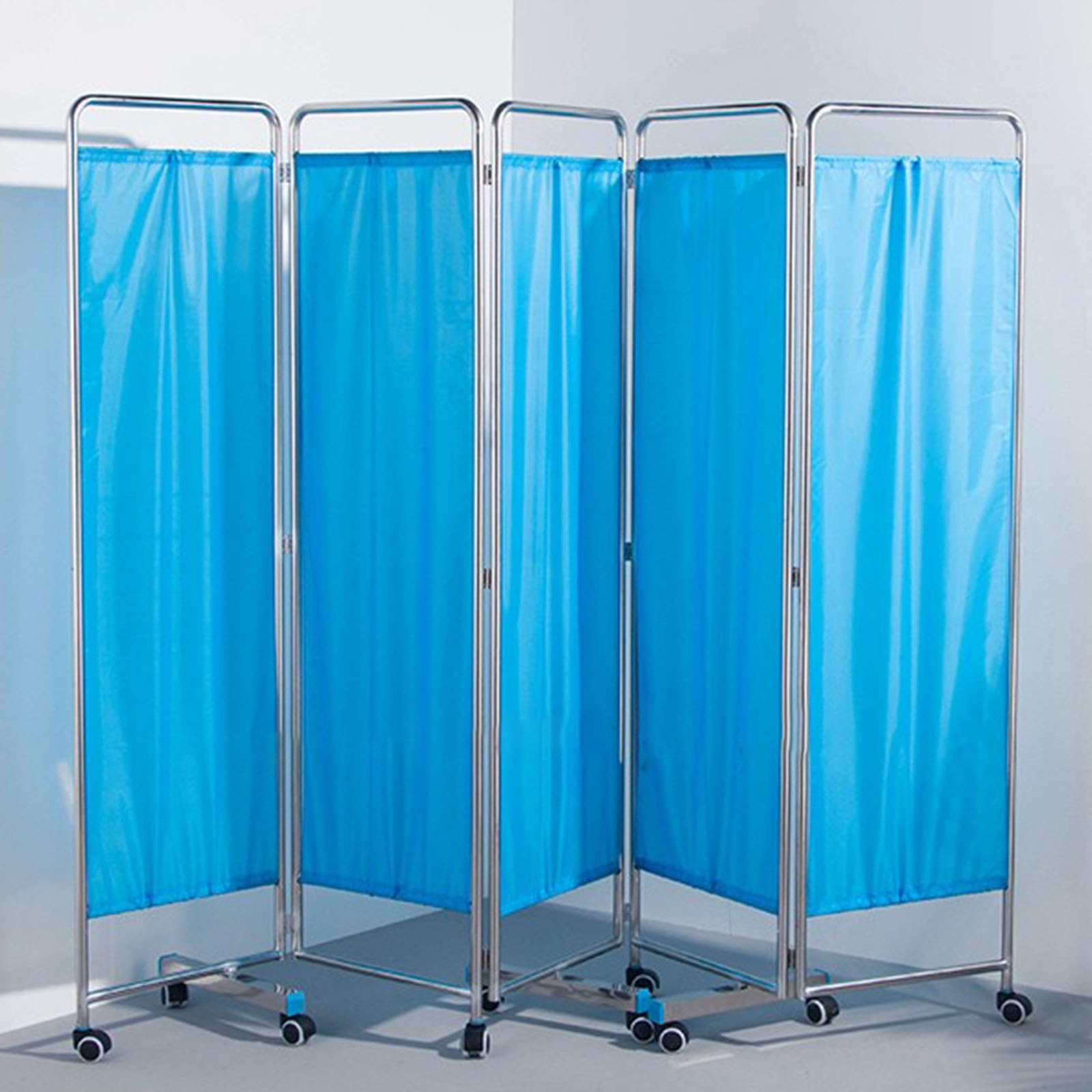 Cloison de séparation médicale mobile à roulettes pour hôpital