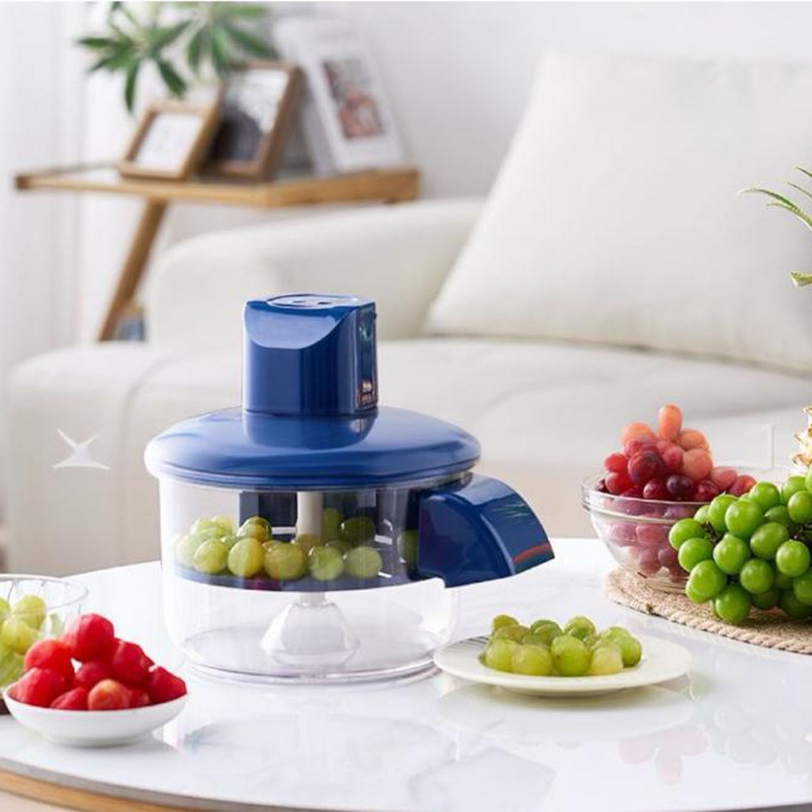 Bewinner Sbucciatrice Elettrica Ricaricabile per Uva, Aglio e Frutta Piccola - Macchina Automatica Domestica per Rimozione Pelle Facile