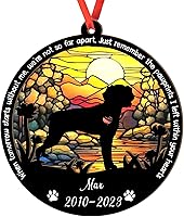 Vista 77 de Adorno personalizado para atrapasoles Bichon Frise, Bichon Frise Sun Catcher Adorno de Navidad – Regalo para perro amante, Bichon Frise 3D 2 capas