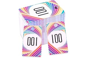 Double-Sided Paparazzi Cards: Numbered 1-100 for Jewelry Display