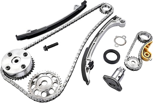 TK922 Timing Chain VVT Sprocket Kit Replacement for 2001-2015 Toyota RAV4 Highlander Scion tC xB Pontiac Vibe Solara Matrix Camry 2.4L 2AZFE