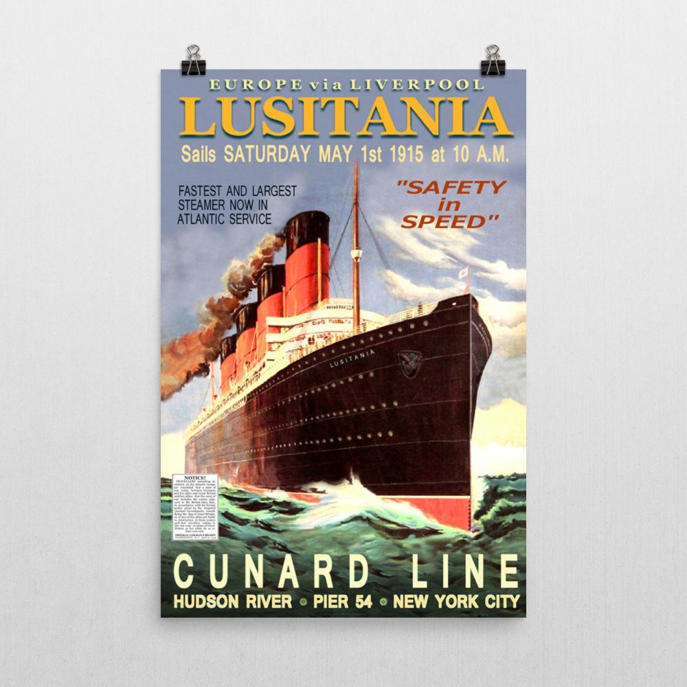 Amazon.co.jp: ヴィンテージポスター – Lusitania 0575 – Enhanced