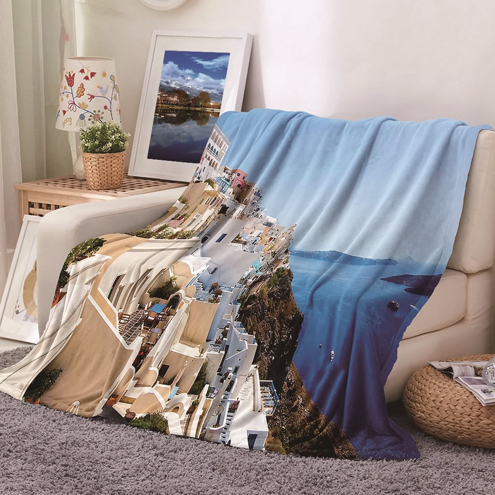 Couverture polaire en flannel pour un après-midi cocooning sur le canapé