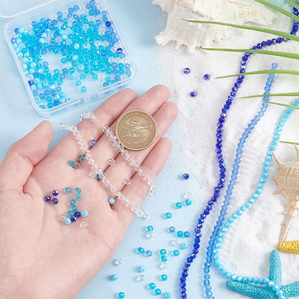 50 Perline Di Vetro Crepato Da 8 Mm - - Perline - Foto 2