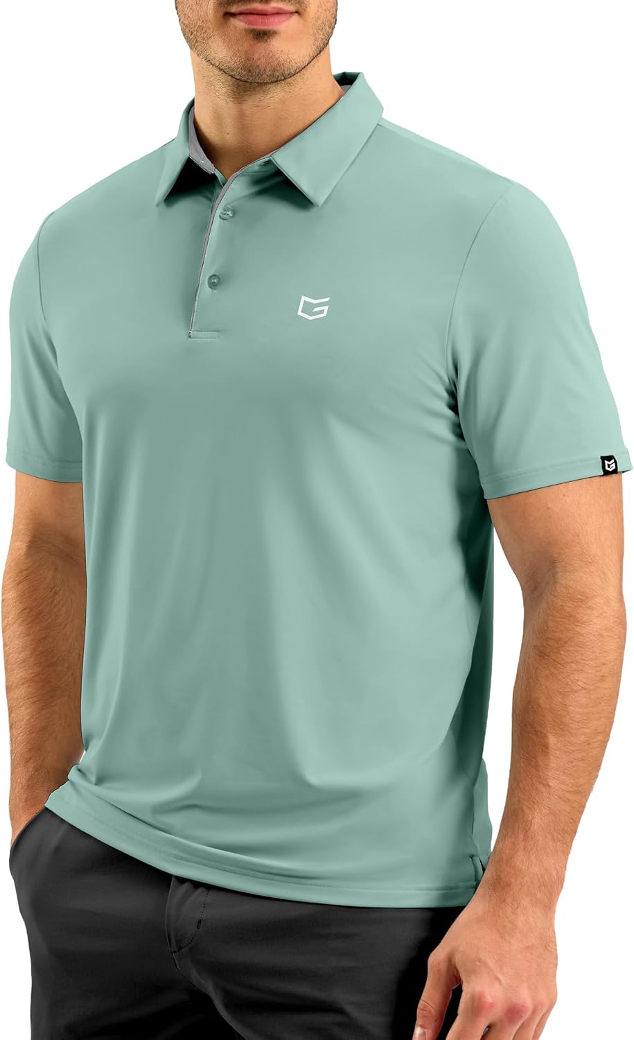 G Gradual Men's Dry Fit Stretch Golf Polo Shirt (various) $13