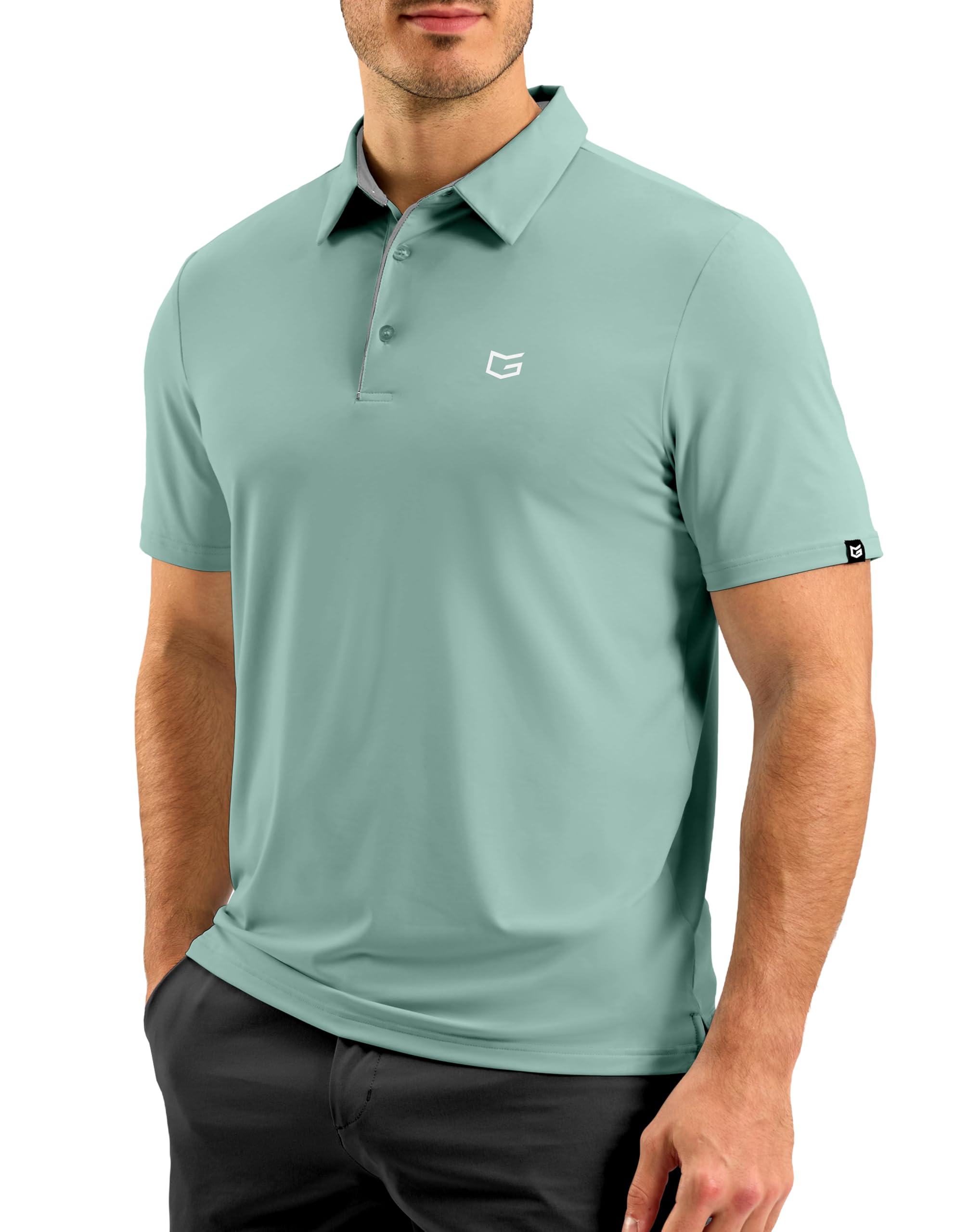 G Gradual Mens Golf Shirt Dry Fit Short Sleeve Polos Moisture Wicking Performance Polo Shirts for Men Athletic Tennis Casual — view 8