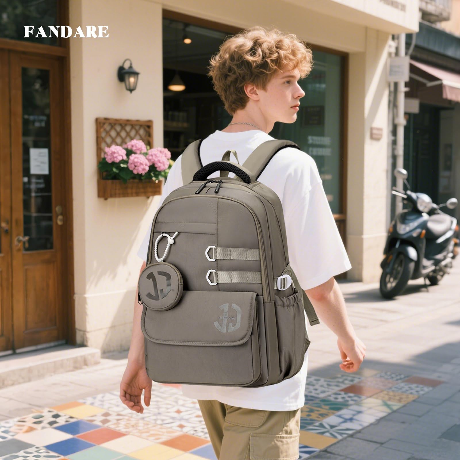 FANDARE Mochilas infantiles con monedero Mochila Escolar para Niños y Niñas de 8 a 17 Años Mochilas tipo casual 40L Bolsas escolares Estudiante Universitario Adolescentes marcha Bolsos mochila