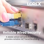 Lorex Classic | 4TB Wired 16Ch 4K NVR System | 7 IP PoE Black Dome Cameras | Classic App | 16 Wired or Wi-Fi | Person & Vehicle Detection | Color Night Vision | Listen-In Audio | IP67 Weatherproof