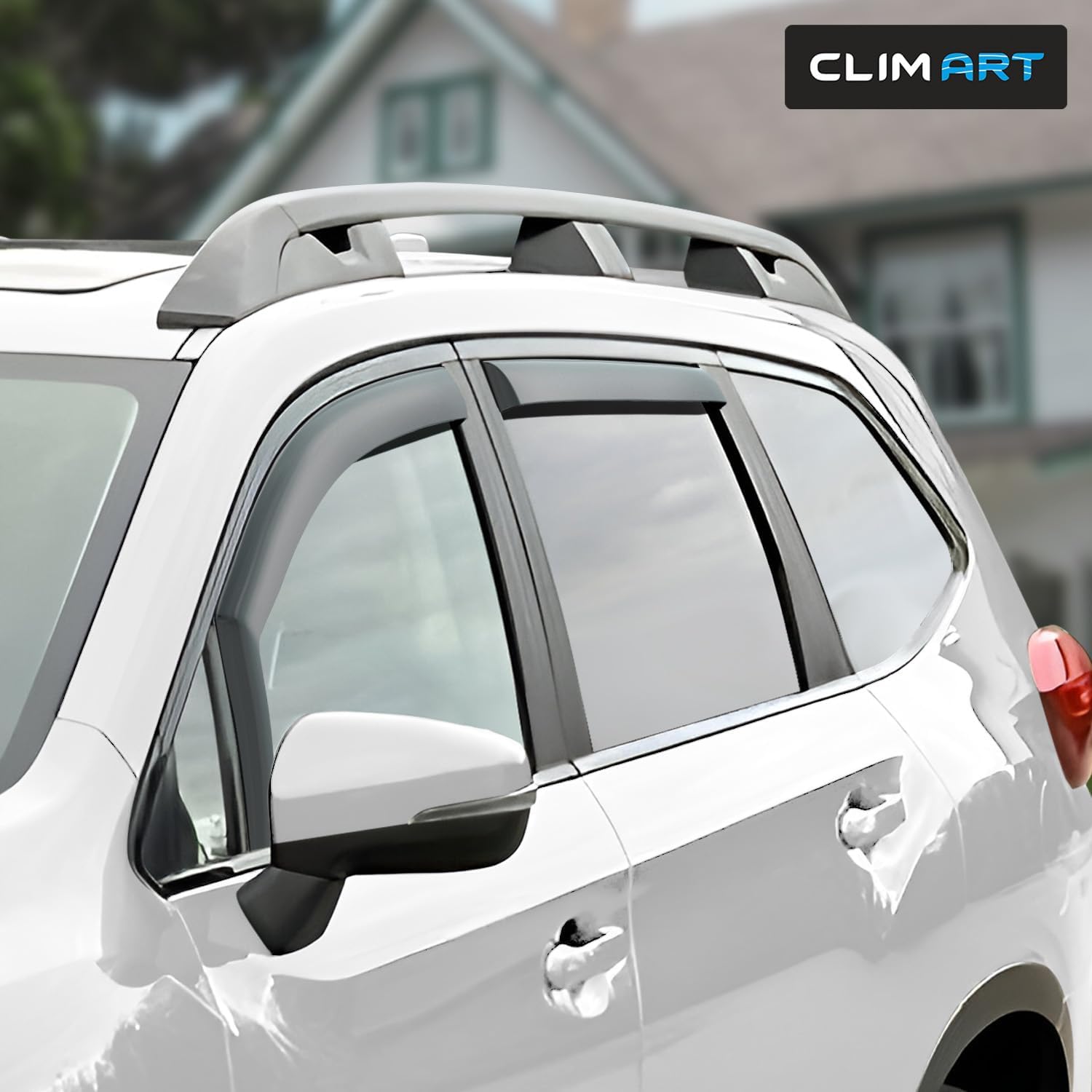CLIM ART in-Channel Incredibly Durable Rain Guards for Subaru Ascent 2019-2026, Original Window Deflectors, Vent Window Visors, Vent Deflector, 4 pcs. - 619483