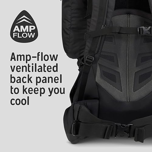 Miniatura 3 de Kelty Coyote - Mochila con marco interno de 60 a 105 litros, senderismo, mochileros, viajes, torso ajustable (65 litrosnegro)