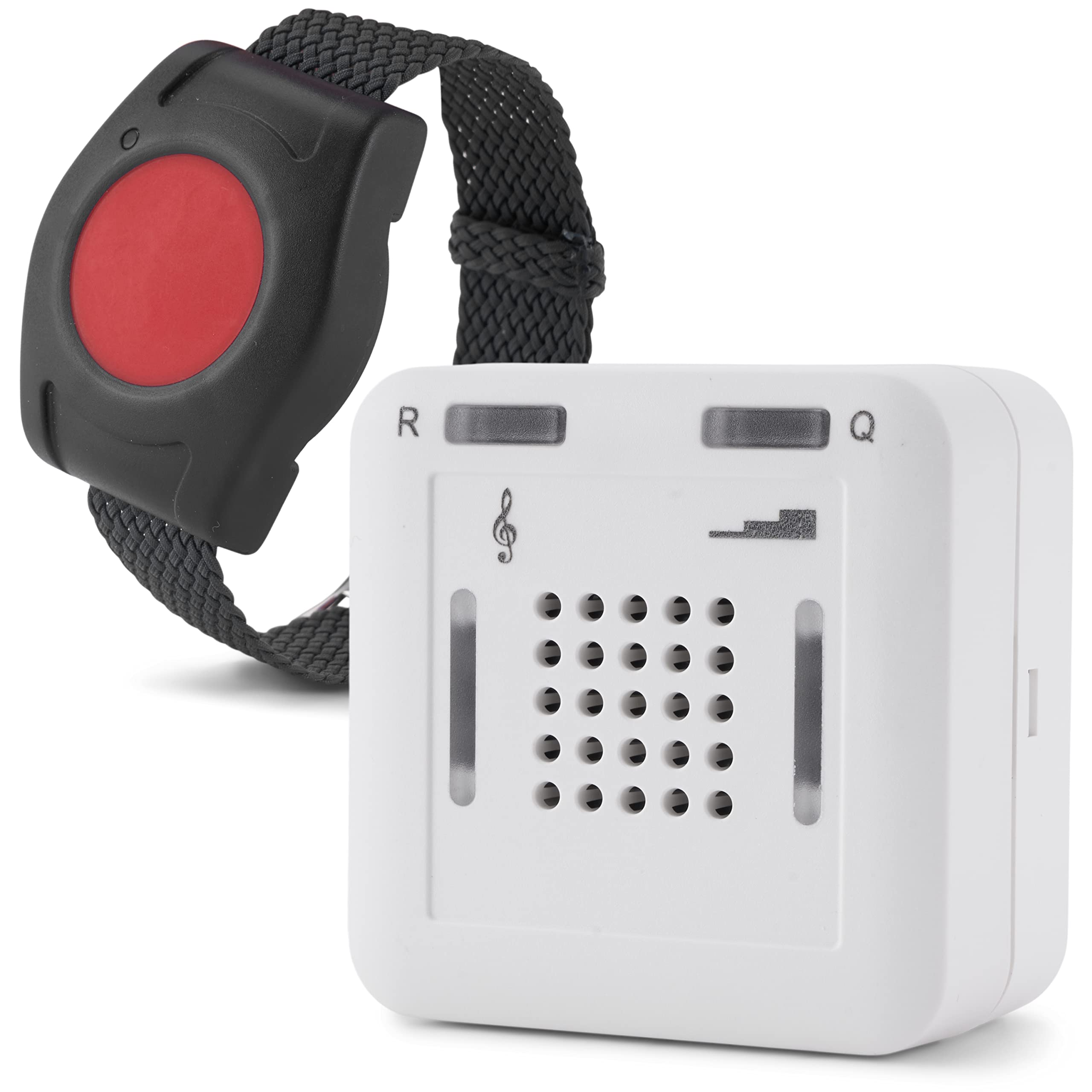 ELDAT - Mobiler Hausnotruf mit Notrufsendern und Quittierungsfunktion - Notrufknopf für Senioren - RS16 mit Armbandsender RT26