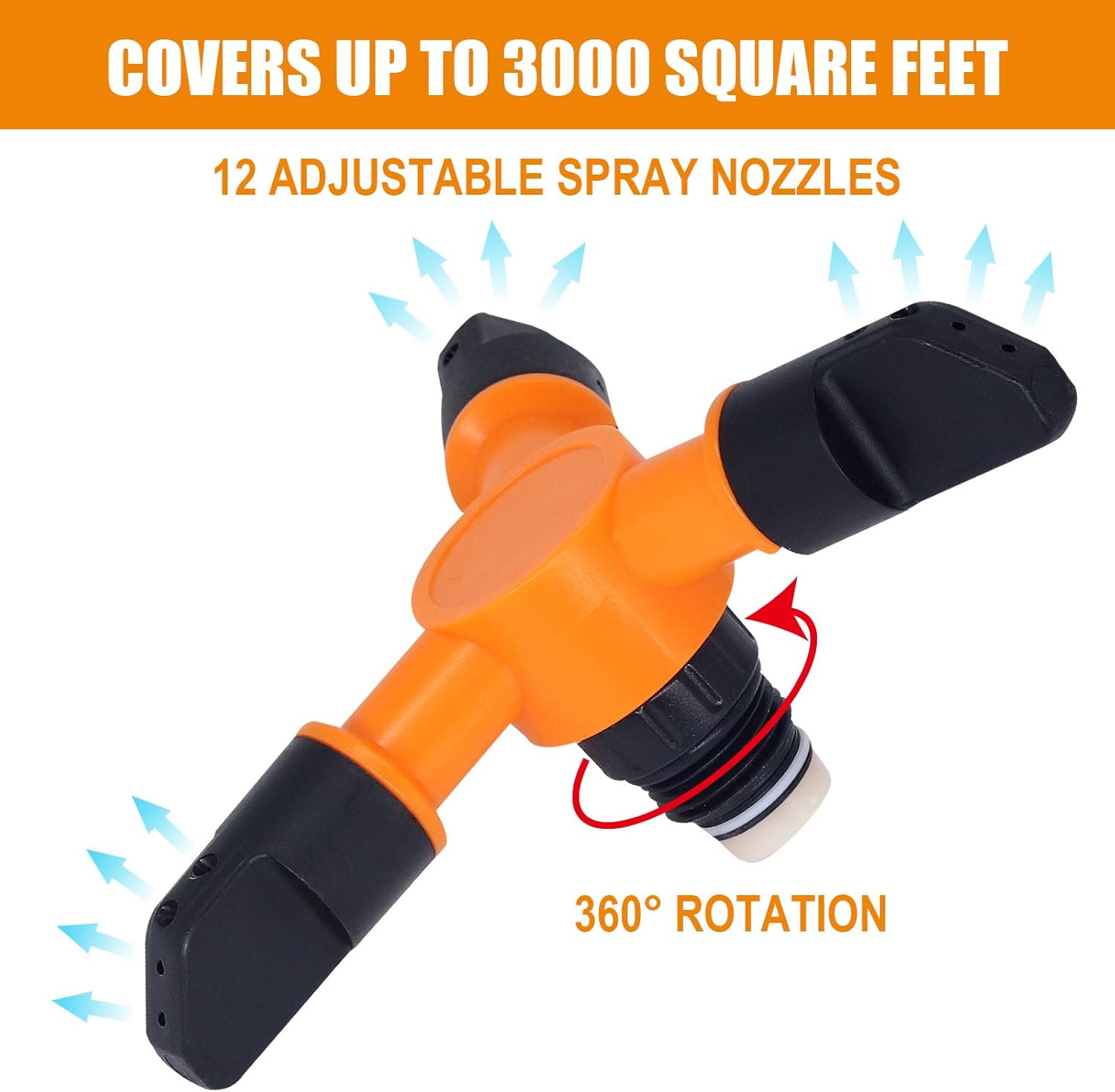 Gеt Dіѕсоunt 70% Prісе INMUA Trampoline Sprinkler, 360 Degrees Rotation Sprinkler for Trampoline with On/Off Valve, Outdoor Kids Water Play Fun Water Park Summer Yard Toys