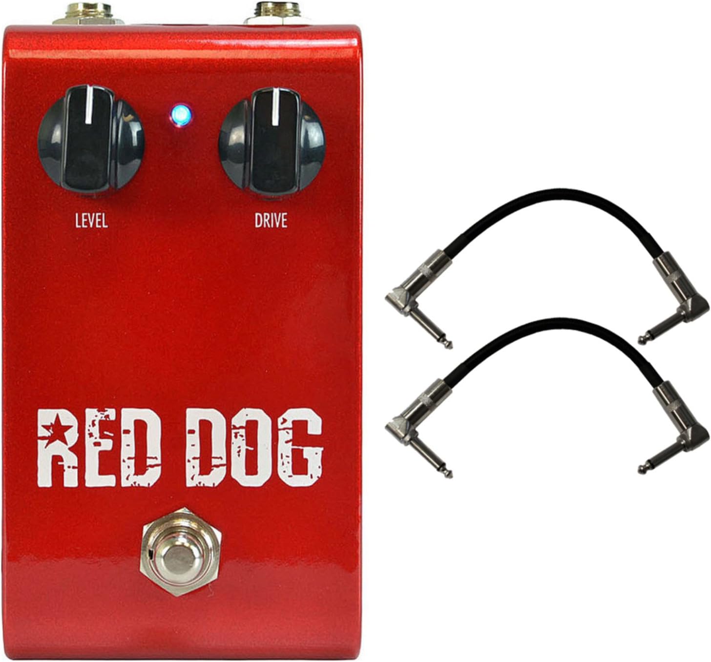 Rockbox Red Dog Overdrive Pedal w/ 2 Cables