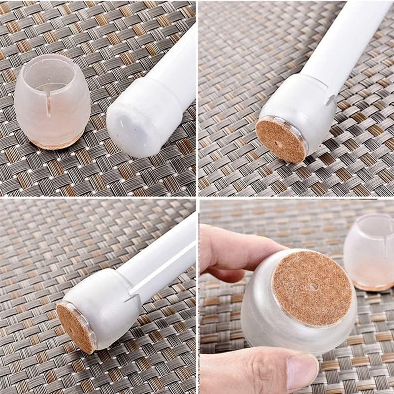 Furniture Legs Caps Feet Pads- 16pcs Transparent Silicone Chair Leg Furniture Table Covers Floor Protector Glides Feet Cap (Color : 16Pcs Size M)